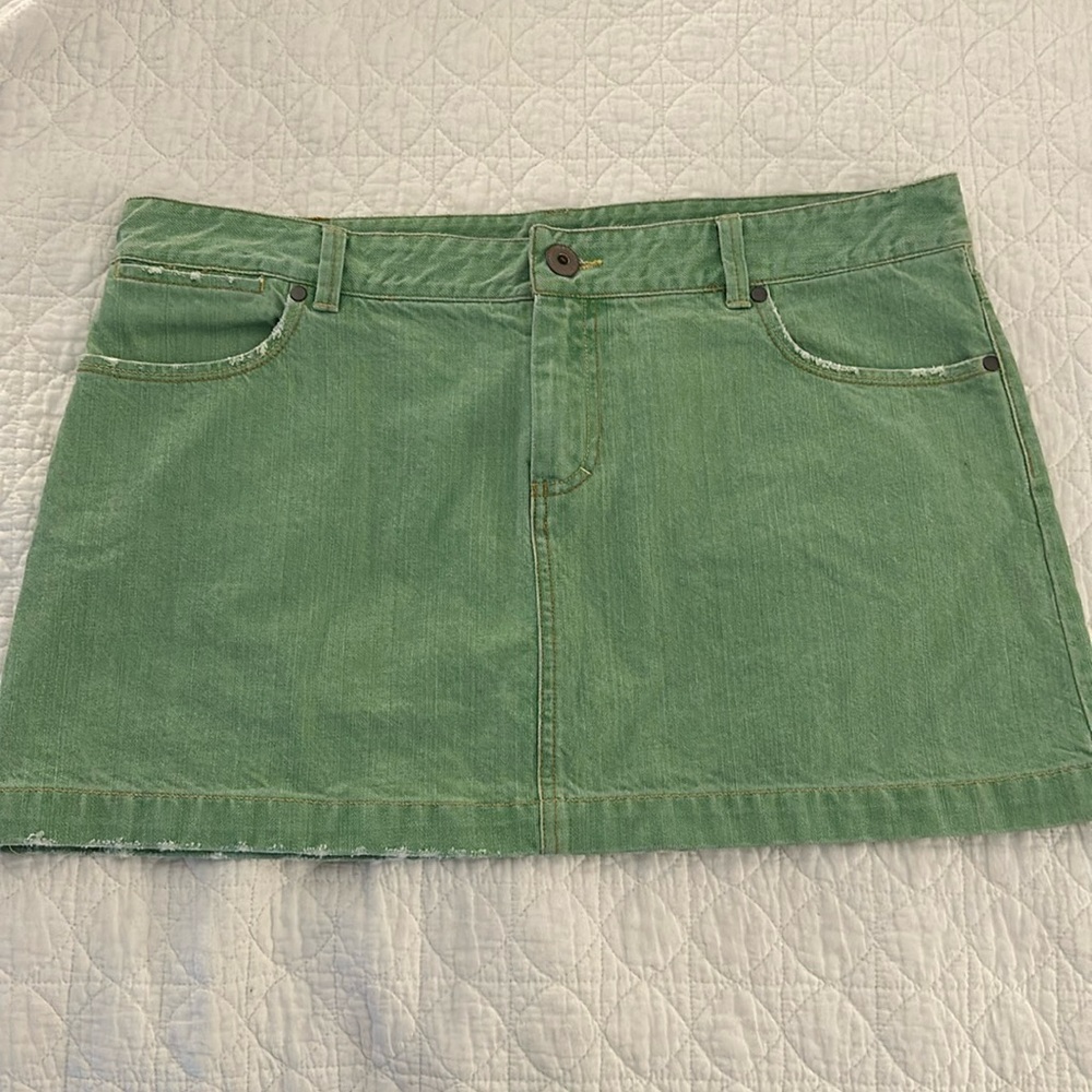 American Eagle Green Mini Skirt